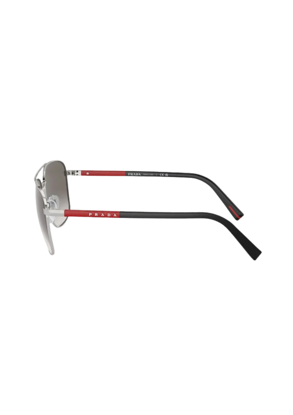 Prada Linea Rossa PS 54ZS Men's Sunglasses – Silver Frame / Gradient Grey Mirror Lenses