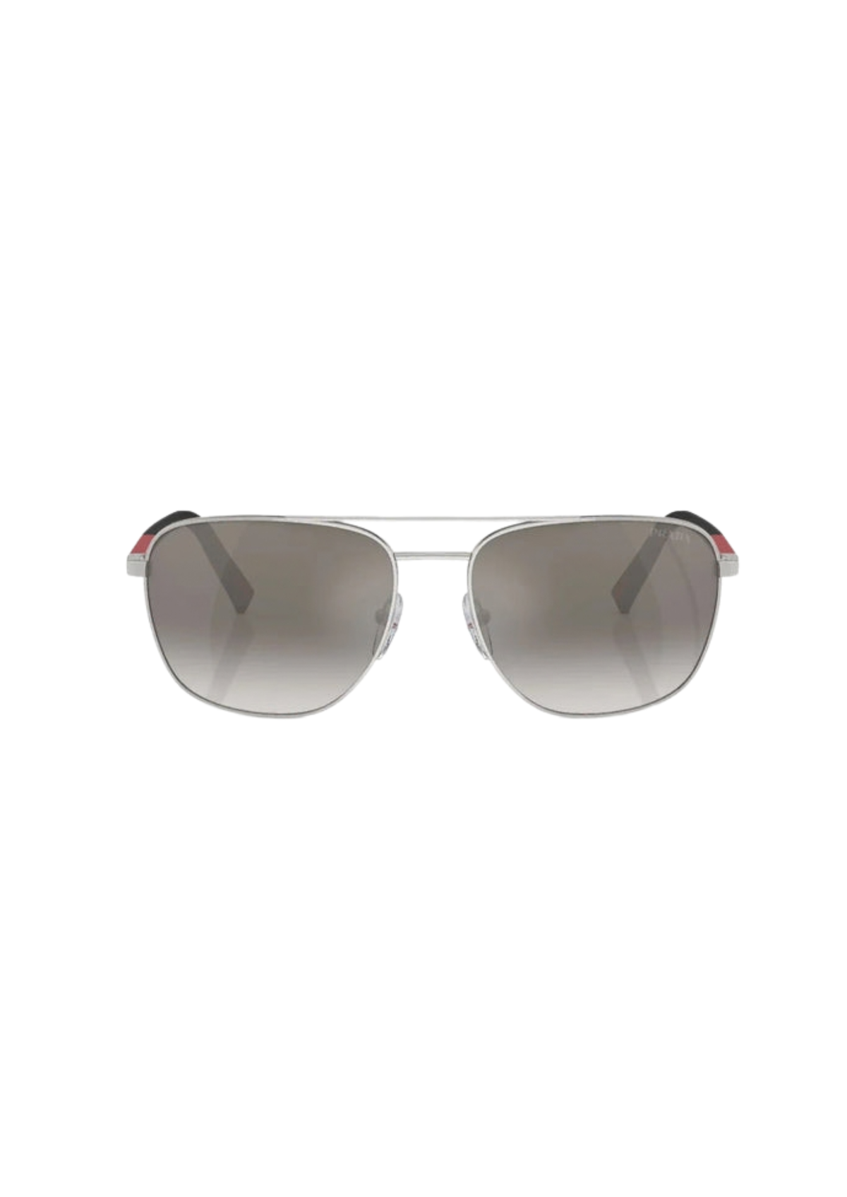 Prada Linea Rossa PS 54ZS Men's Sunglasses – Silver Frame / Gradient Grey Mirror Lenses