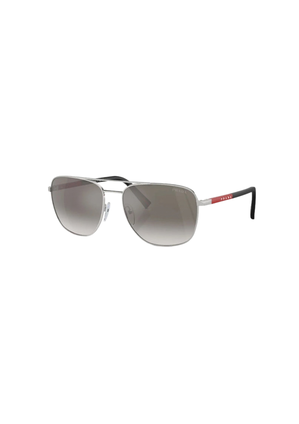 Prada Linea Rossa PS 54ZS Men's Sunglasses – Silver Frame / Gradient Grey Mirror Lenses