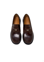 Gucci Loafer With Removable Detail, Leather in Black for Men in Dark  Brown - front product view