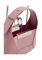 Alexander McQueen Jewelled Mini Hobo Leather Handbag – Lavender – Women