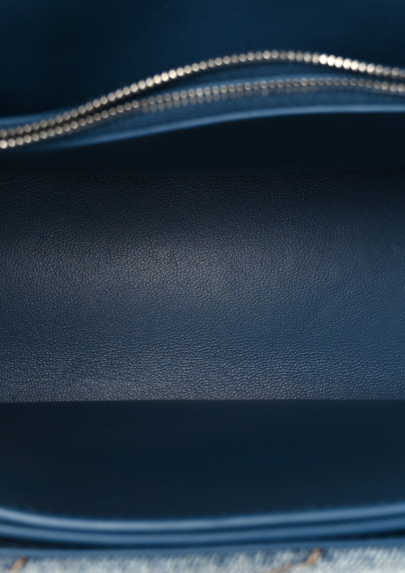 Balenciaga Crush Medium Shoulder Bag Denim Blue Women