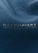 Balenciaga Crush Medium Shoulder Bag Denim Blue Women
