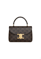 Celine Teen Nino Triomphe Canvas Top-Handle Bag – Brown/Black – Women