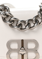 Balenciaga BB Soft Flap Shoulder Bag White Women