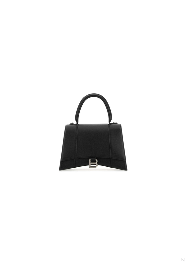Balenciaga Embossed Leather Top Handle Bag Black Women
