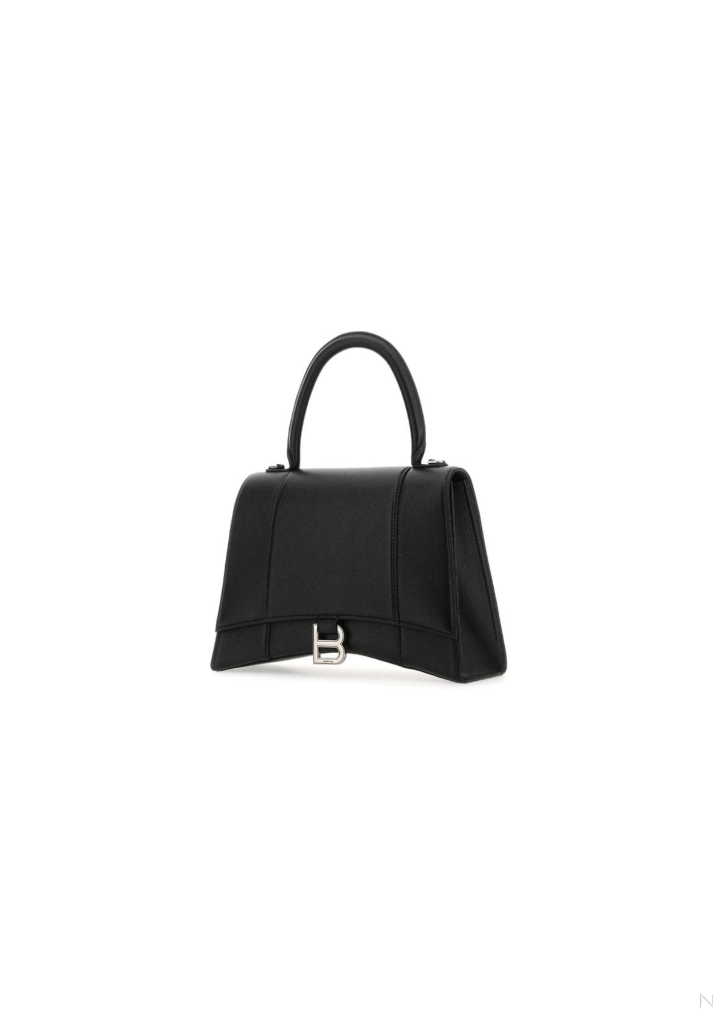 Balenciaga Embossed Leather Top Handle Bag Black Women