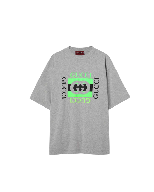 Gucci Interlocking G Heavy Jersey T-Shirt – Grey – Men