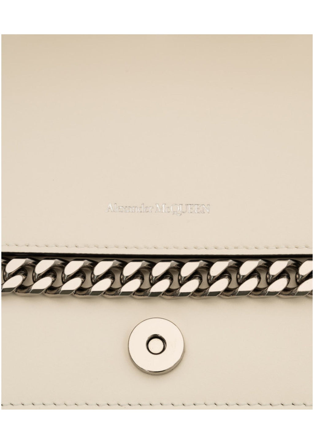 Alexander McQueen The Slash Four-Ring Leather Shoulder Bag – Black/Silver – Women