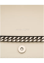 Alexander McQueen The Slash Four-Ring Leather Shoulder Bag – Black/Silver – Women