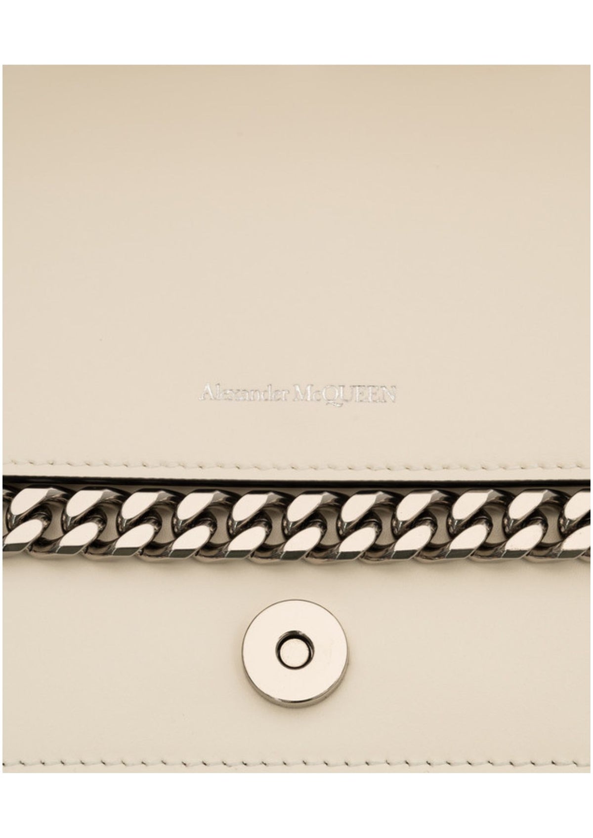 Alexander McQueen The Slash Four-Ring Leather Shoulder Bag – Black/Silver – Women