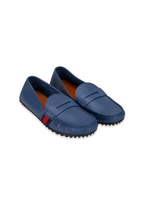 Gucci Men Leather Loafer in Blue / Black - front product view