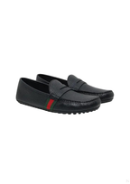 Gucci Men Leather Loafer in Black - front product view