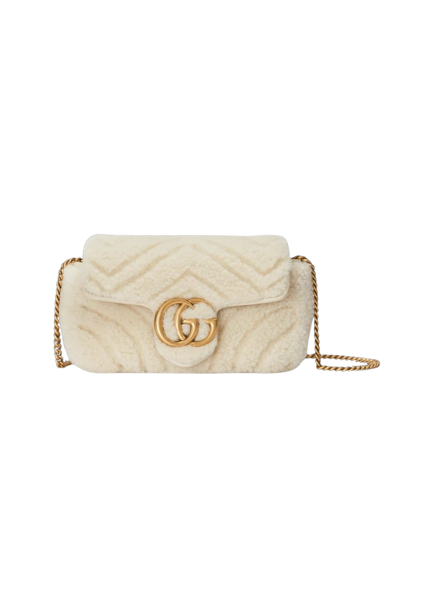Gucci GG Marmont Super Mini Bag – Off White