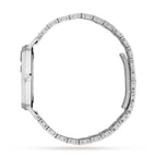 Gucci Grip 35mm Stainless Steel Watch – Silver – Unisex – side profile view