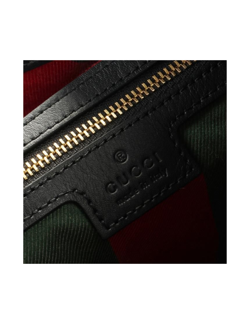 Gucci GG Emblem Medium Monogram Canvas Shoulder Bag – Beige & Black – Women