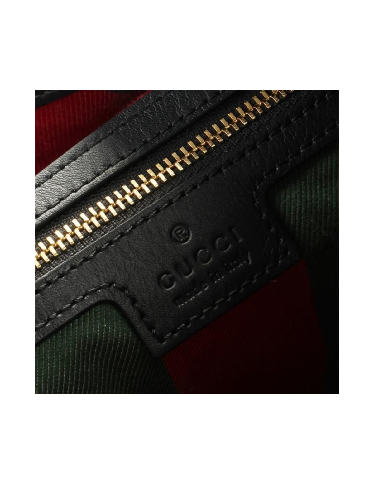 Gucci GG Emblem Medium Monogram Canvas Shoulder Bag – Beige & Black – Women