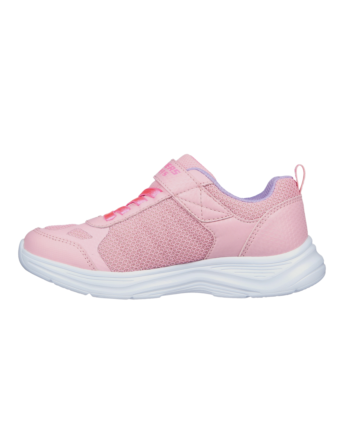 Skechers S Lights Glimmer Kicks Fresh Glow girls’ light pink light-up sneakers – product view 1