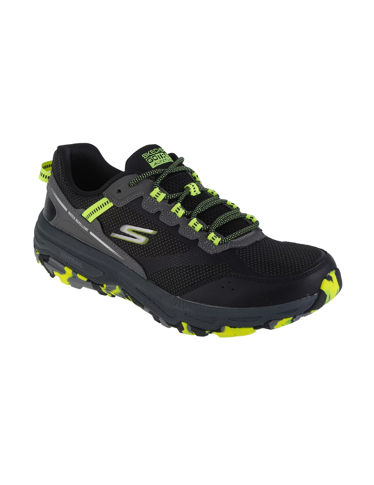 Skechers GO RUN Trail Altitude Marble Rock 2.0 Trail Running Shoes – Black / Lime – Men