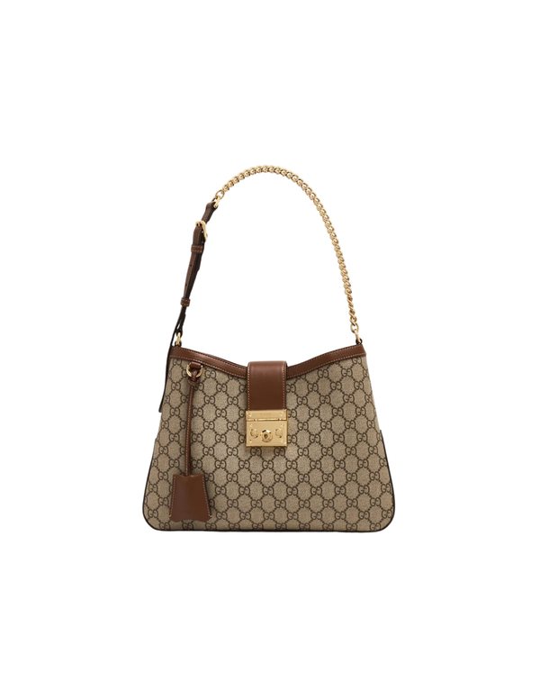 Gucci Padlock GG Medium Shoulder Bag Beige & Brown – Women