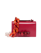 Alexander McQueen Mini Jewelled Satchel – Red – Women