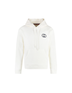Gucci Interlocking G Cotton Jersey Hoodie – Off White – Men