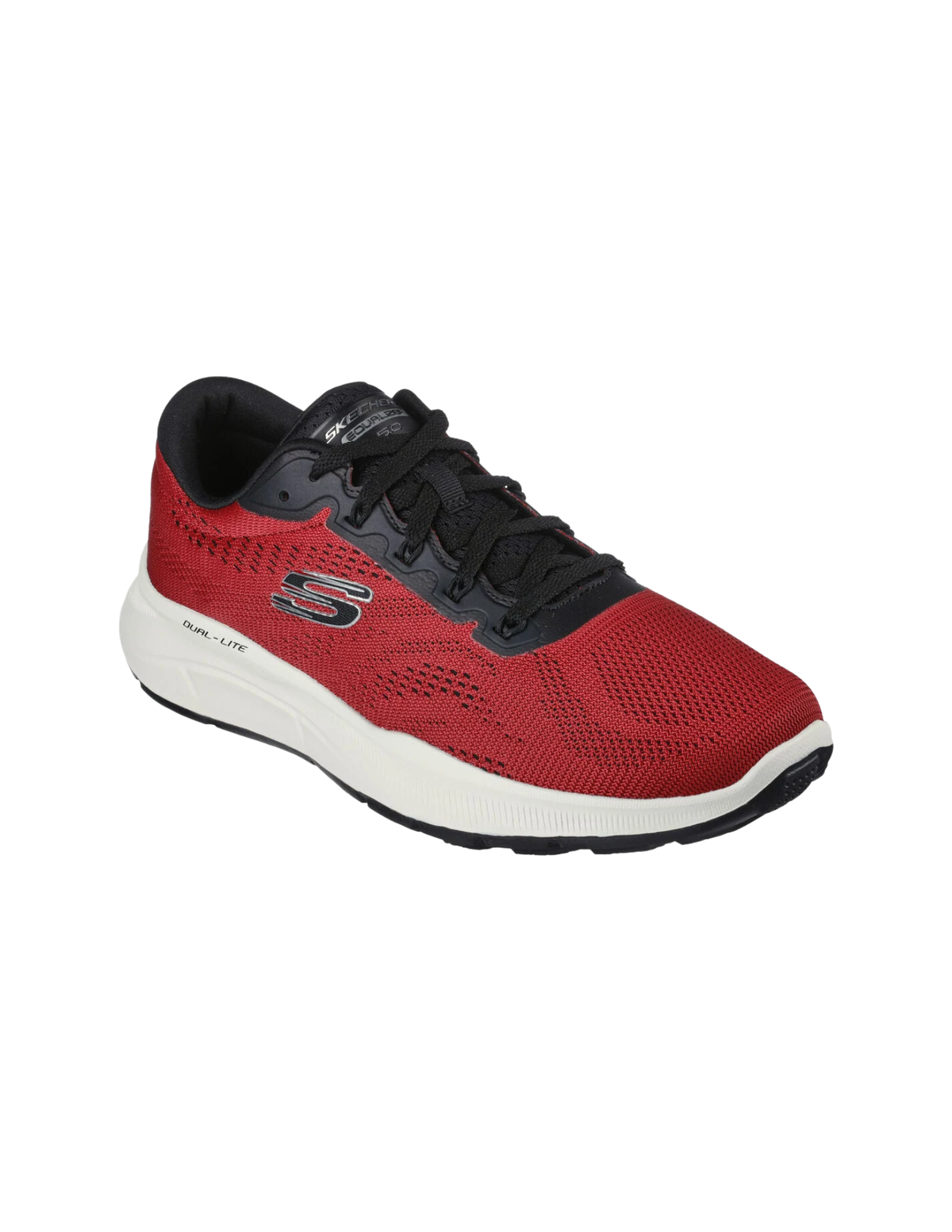 Skechers Equalizer 5.0 New Interval Memory Foam Sneakers – Red / Black – Men
