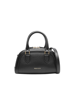 Alexander McQueen Mini Birdee Boston Leather Handbag – Black – Women