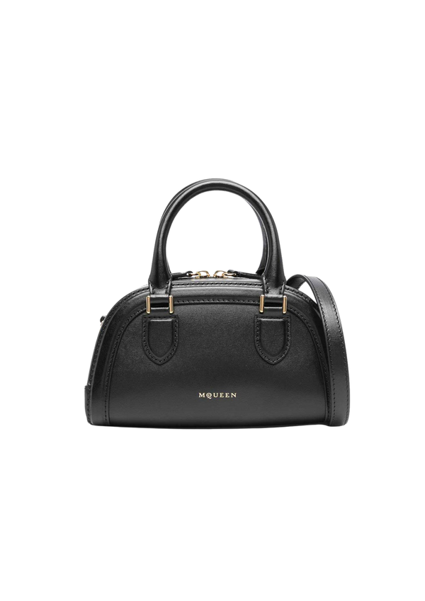 Alexander McQueen Mini Birdee Boston Leather Handbag – Black – Women