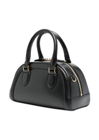 Alexander McQueen Mini Birdee Boston Leather Handbag – Black – Women