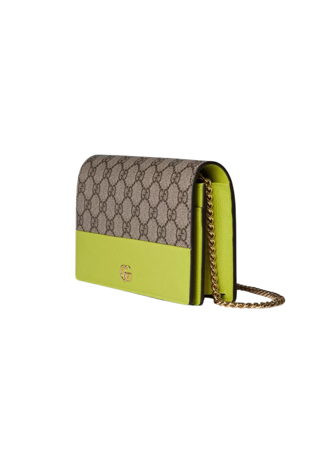 Gucci GG Marmont Bi-Color Wallet on Chain