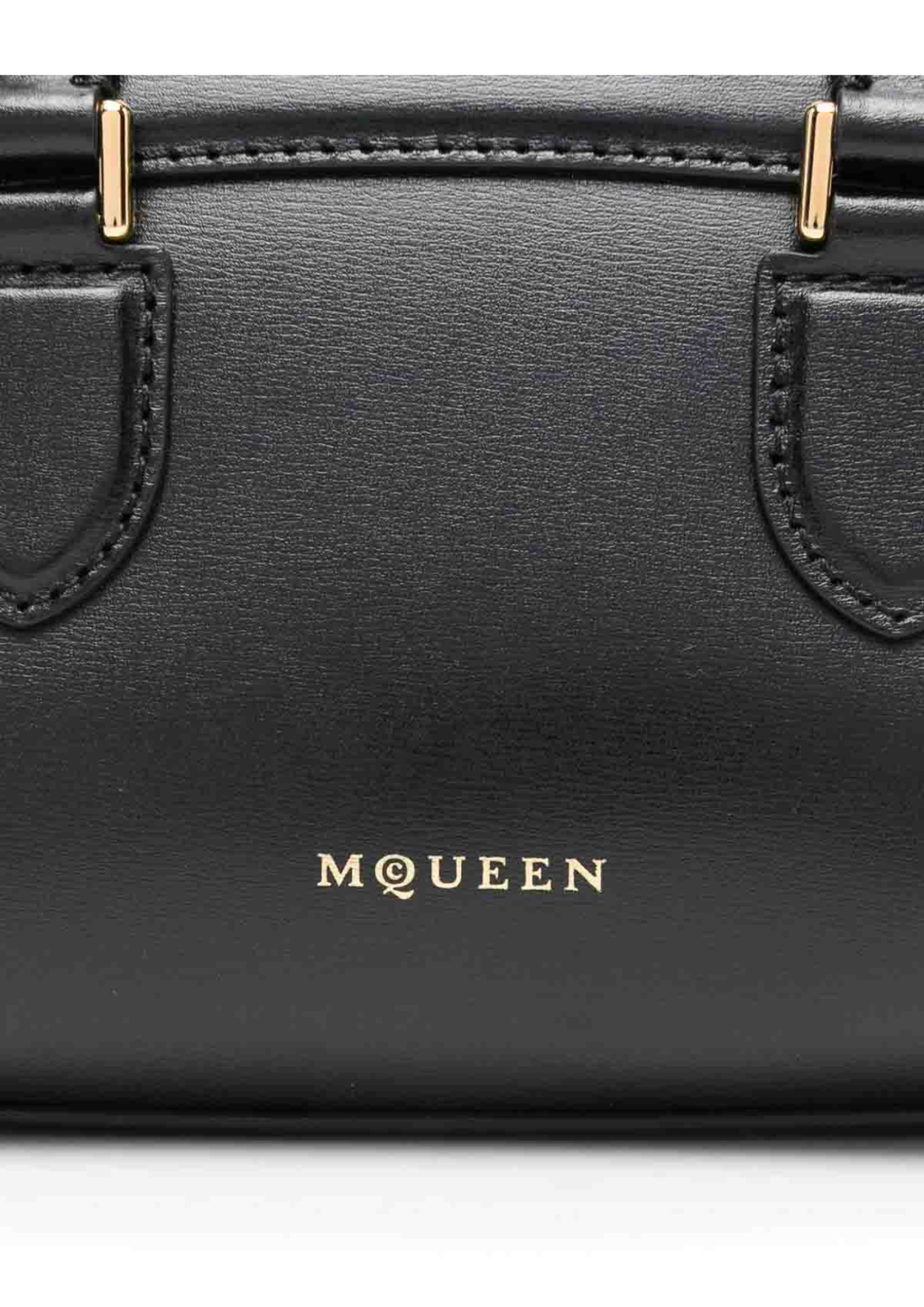 Alexander McQueen Mini Birdee Boston Leather Handbag – Black – Women