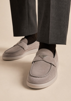 Prada Prada Suede Men Loafers/2DG124103F0424 F G00 in Grey - product view 6
