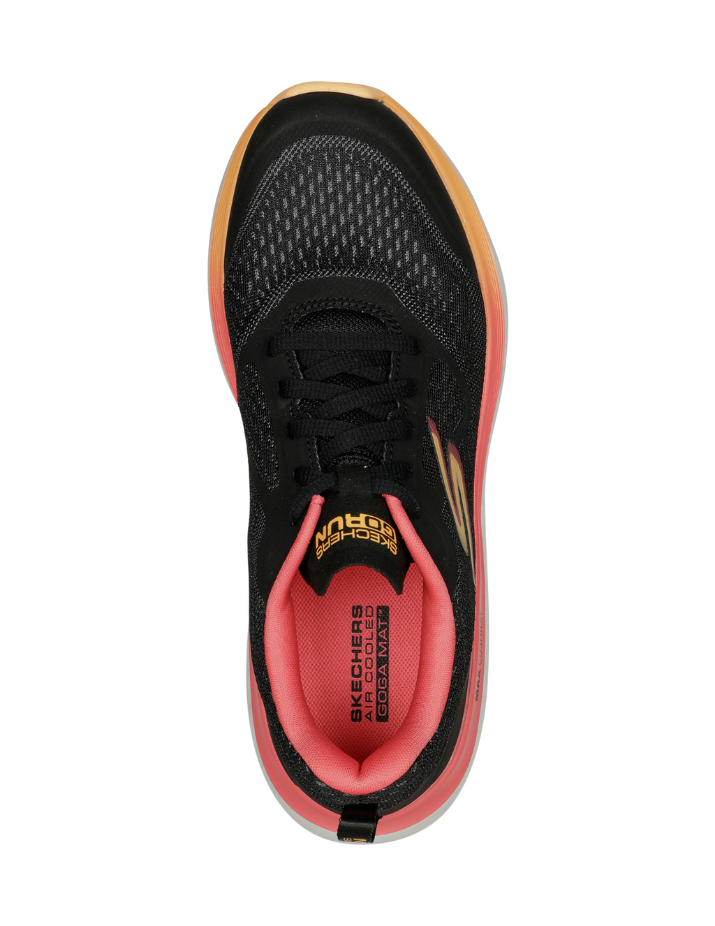 Skechers Max Cushioning Delta Goga Mat Running Shoes – Black / Hot Pink – Women