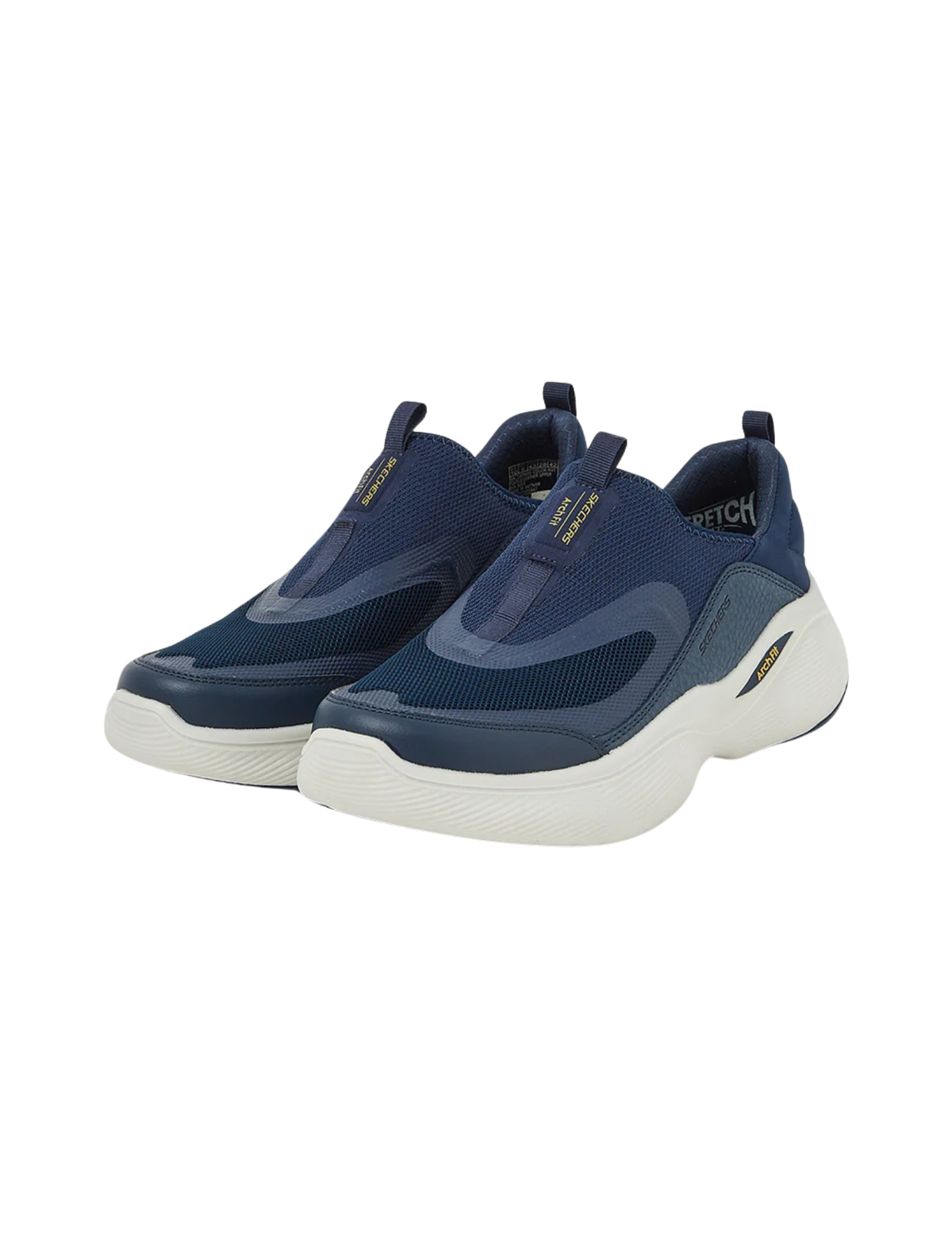 Skechers Arch Fit Infinity Slip-On Walking Sneakers – Navy – Men