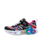 Skechers S Lights Infinite Heart Lights Light-Up Sneakers – Black / Multi – Kids