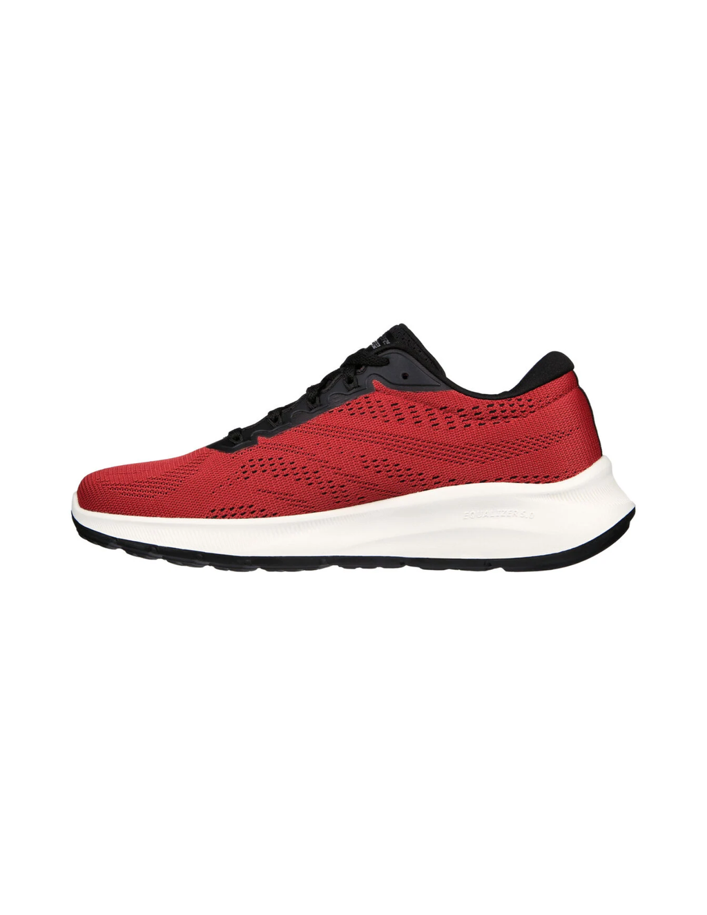Skechers Equalizer 5.0 New Interval Memory Foam Sneakers – Red / Black – Men