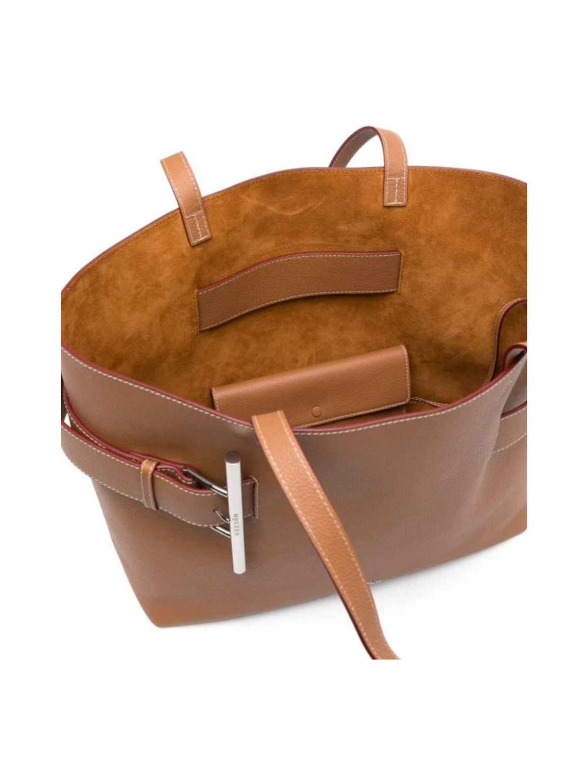 Alexander McQueen T-Bar Sling Large Calf Leather Shopper Tote Bag –  Women