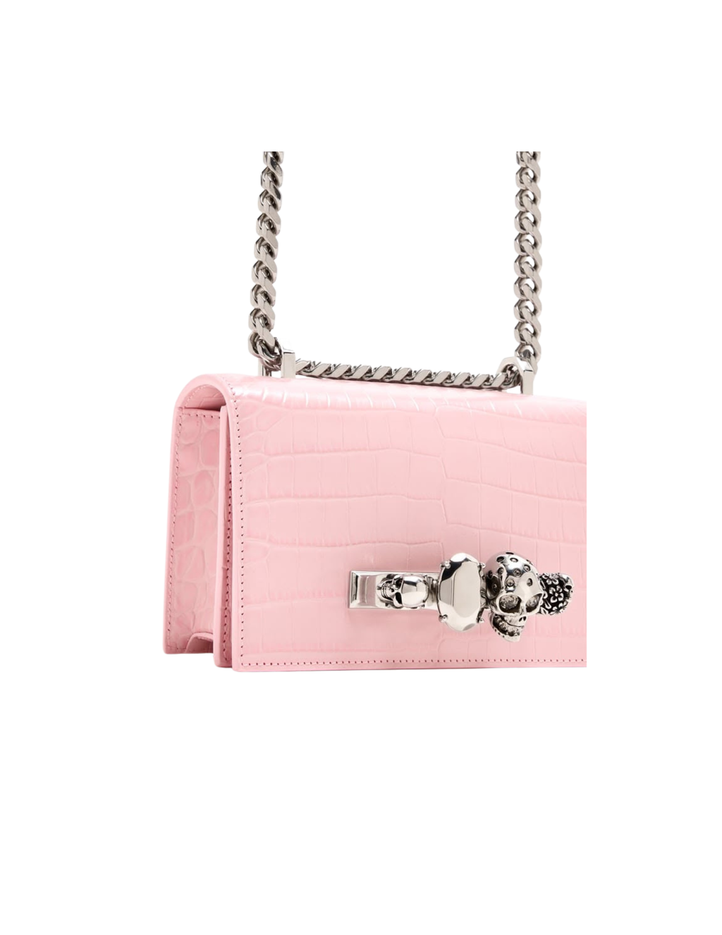 Alexander McQueen Mini Jewelled Satchel – Light Pink – Women