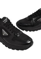 Prada Prada Men Prax 01 Re-nylon And Leather Brushed Sneakers in Black - product view 3