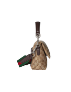 Gucci Small GG Canvas Crossbody Bag with Web Strap – Beige Multicolour – Women