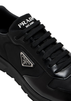 Prada Prada Men Prax 01 Re-nylon And Leather Brushed Sneakers in Black - product view 4