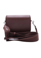 Celine Small Besace Strap Triomphe Calfskin Shoulder Bag – Brown – Women