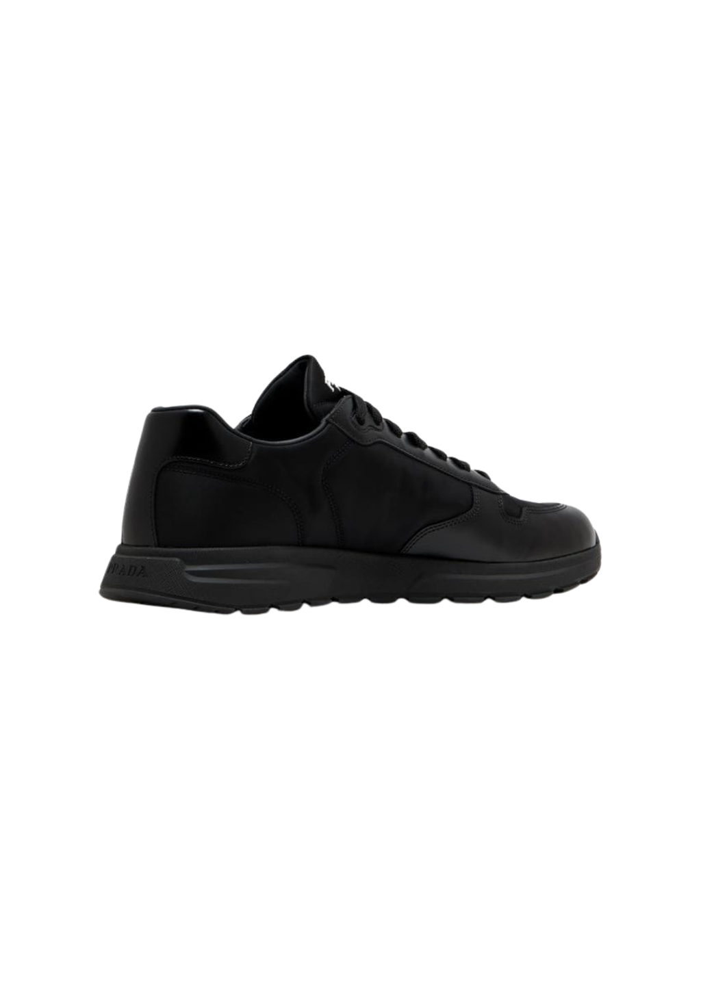 Prada Prax 01 Re-Nylon and Leather Brushed Sneakers Black Men