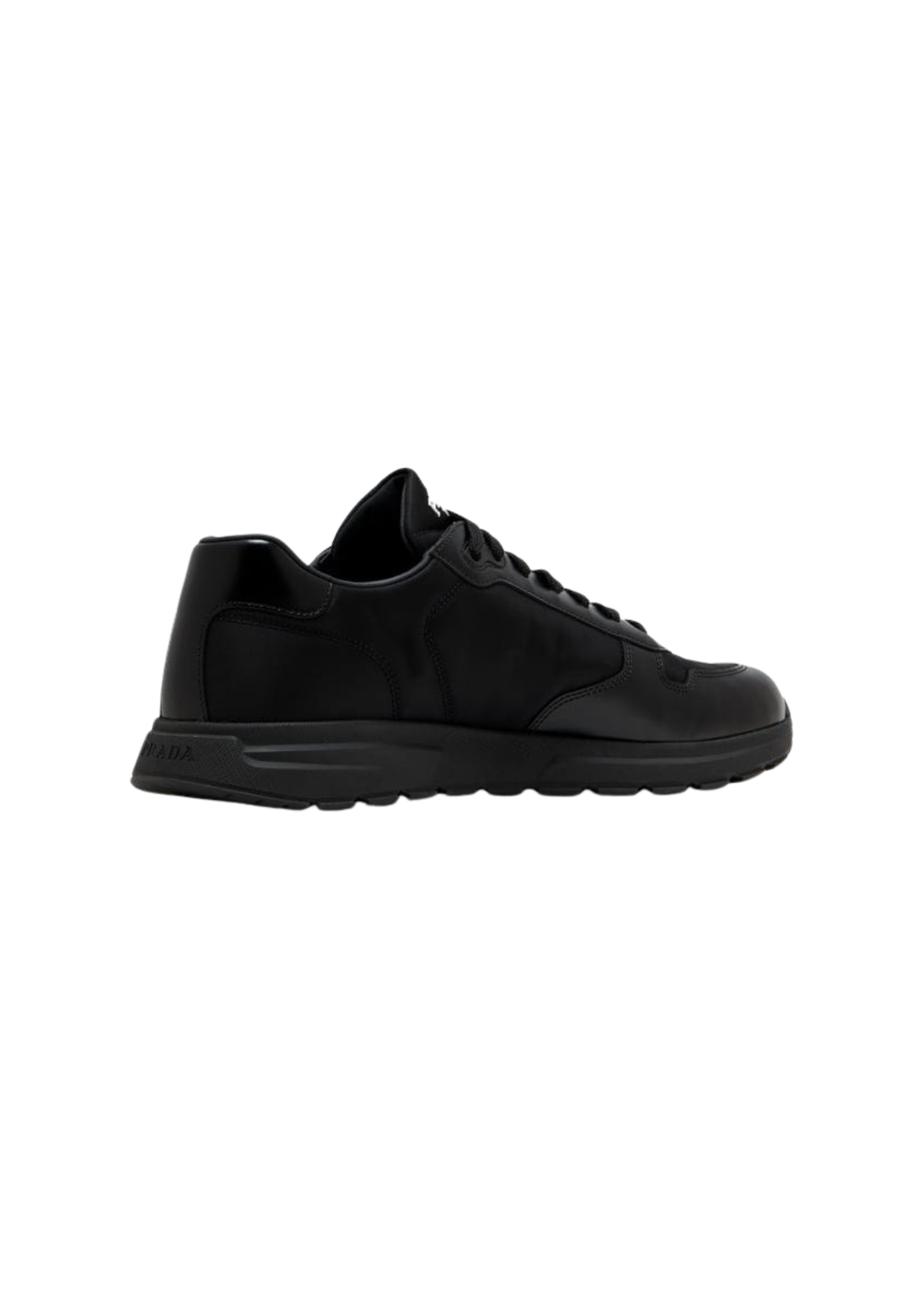 Prada Prax 01 Re-Nylon and Leather Brushed Sneakers Black Men