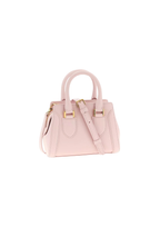 Alexander McQueen Mini Birdee Leather Handbag – Pink, White & Black – Women