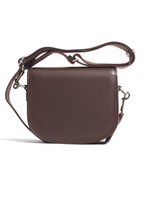 Celine Small Besace Strap Triomphe Calfskin Shoulder Bag – Brown – Women