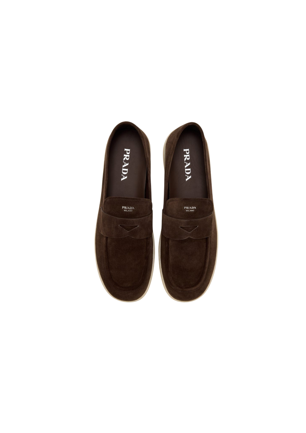 Prada Suede Loafers Brown Men