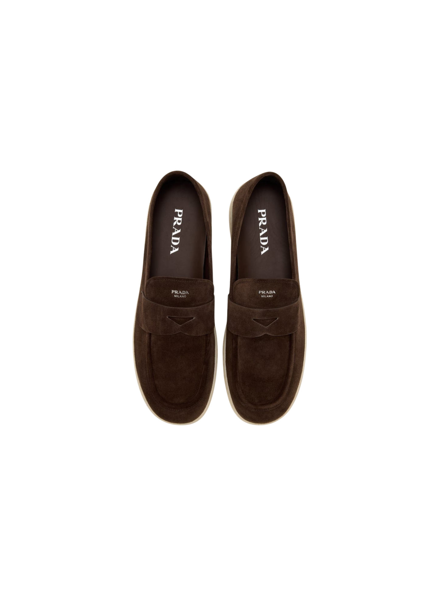 Prada Suede Loafers Brown Men