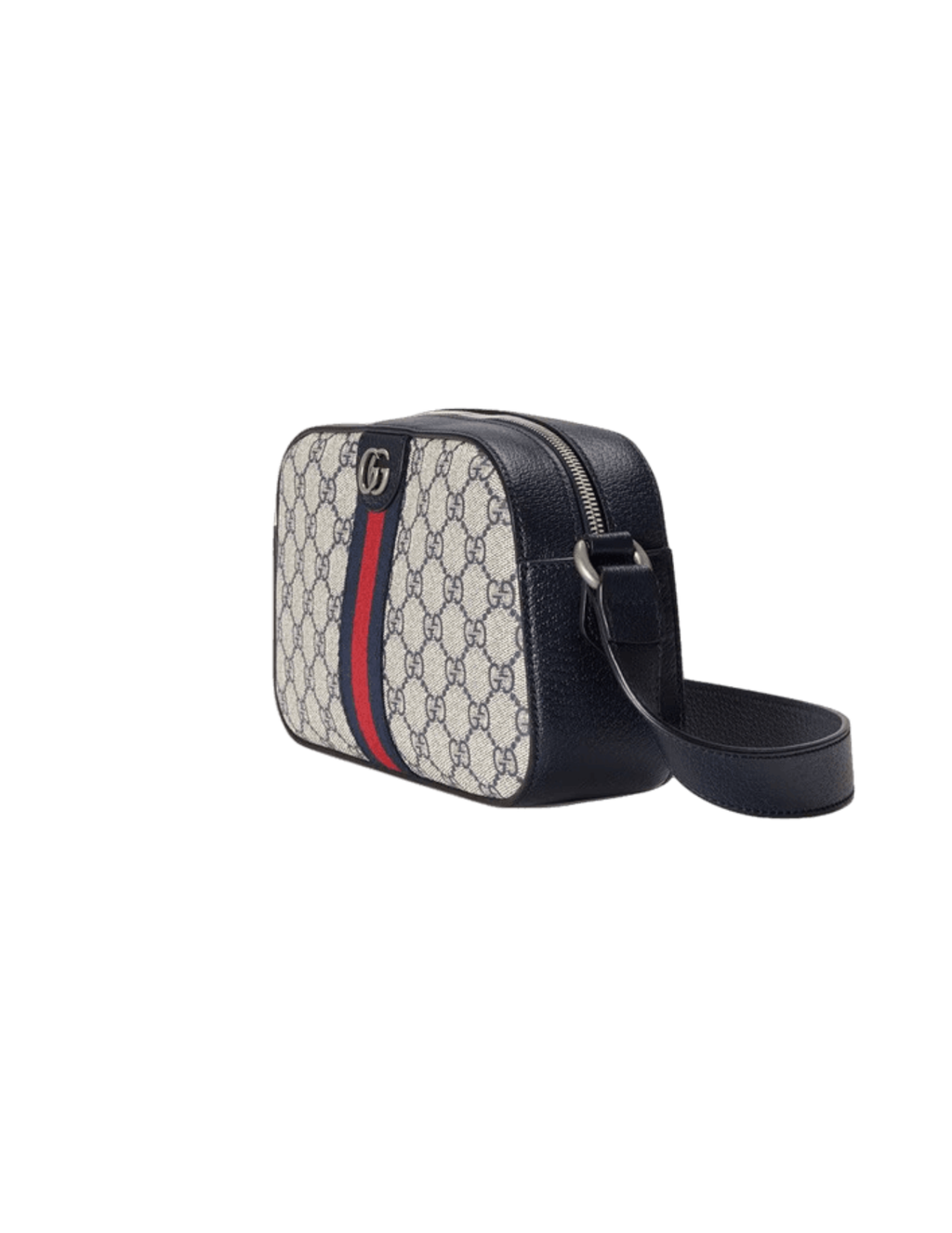 Gucci Ophidia GG Supreme Canvas Crossbody Bag – Beige/Navy – Women